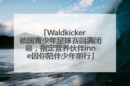 Waldkicker德国青少年足球赛圆满闭幕，指定营养伙伴inne因你陪伴少年前行